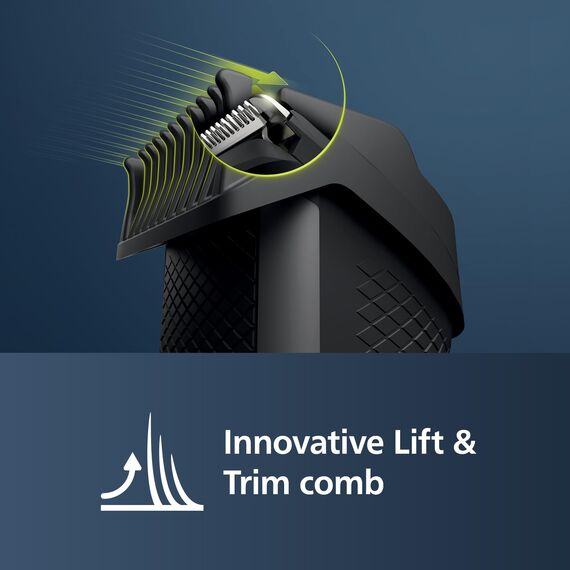 Philips Barttrimmer Serie 3000 mit Lift & Trim-Technologie (Modell BT3206/14)