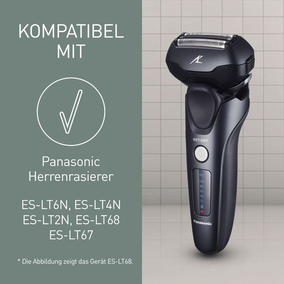 Panasonic WES9015Y1361 Ersatzklingen und Scherfolie für Elektrorasierer ES-LT6N, ES-LT4N, ES-LT2N, ES-LT68 & ES-LT67, Kombipack, 3-Klingen-System, fortschrittlicher japanischer Edelstahl, wasserdicht
