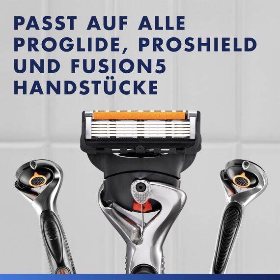 Gillette Proglide Klingen, 16 ORIGINAL Ersatzklingen, Rasierklingen für Herren — 2x Gleitstreifen Vor und Nach den Klingen und EverGlide Gleitstreifen für Unglaubliche Gründlichkeit und Komfort