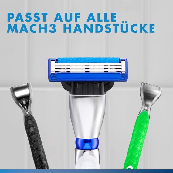 Gillette Mach3 Turbo Rasierklingen für Männer, 12 Original Gillette Ersatzklingen, Klingen für Herren mit Gleitstreifen für ein sanftes Gleiten und Klingenbeschichtung