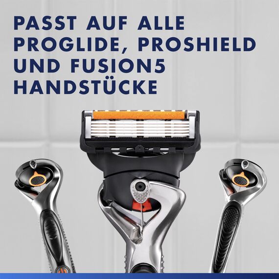 Gillette Fusion5 Proglide 12 Ersatzklingen mit 2x Gleitstreifen vor und nach den Klingen und neuer EverGlide Gleitstreifen für unglaubliche Gründlichkeit und Komfort