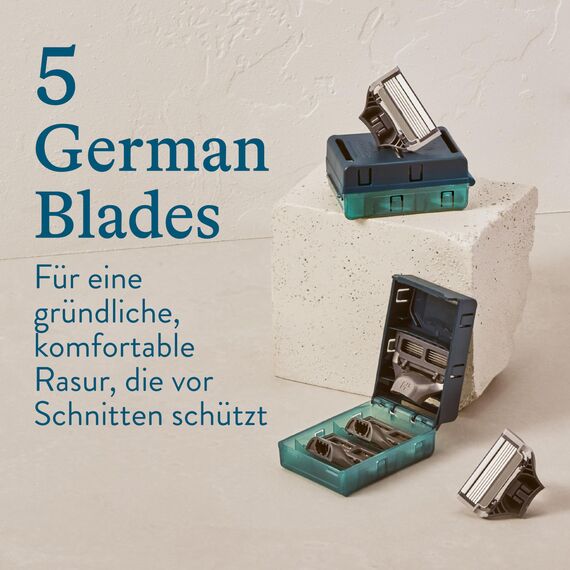Harry’s Rasierklingen für Männer – 4 Ersatzklingen mit Präzisionstrimmer, 5 Anti-Reibungsklingen, Ersatzklingen Rasierer, Rasierklingen für Herren, Nassrasierer Klingen, Rasier Klingen Männer