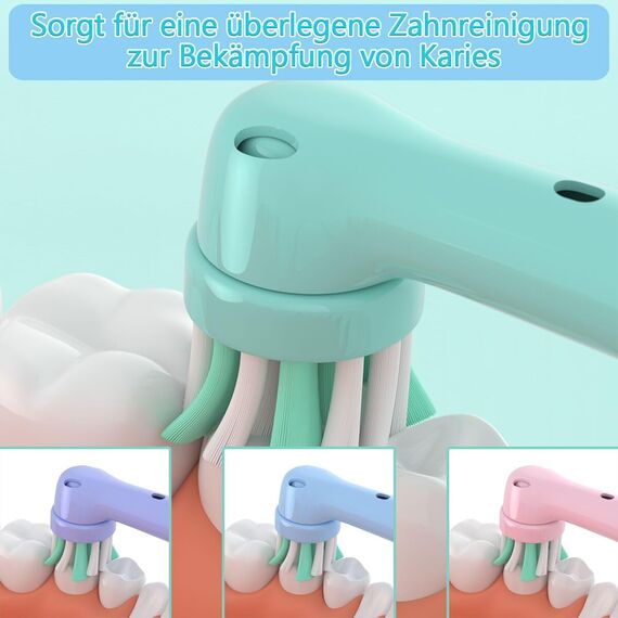 16 Stück Kinder Aufsteckbürsten Kompatibel mit Braun Oral B Kinder Elektrische Zahnbürste, Extra Weiche Kids Aufsteckbürste Geeignet für Oral-B Pro Kids Vitality Junior