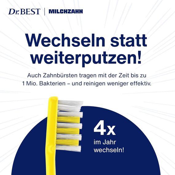 Dr.BEST Paw Patrol mit Reisekappe Zahnbürste, Weich (1 Stück), weiche Borsten und kindgerechter Griff, zufällige Farbe und Charakter