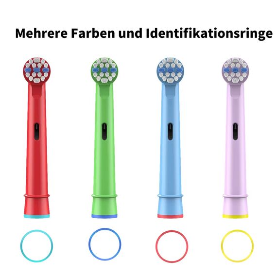 16 Stück Kinder Aufsteckbürsten kompatibel mit Braun Oral B Kinder elektrische Zahnbürste, Ultra weiche Borsten.
