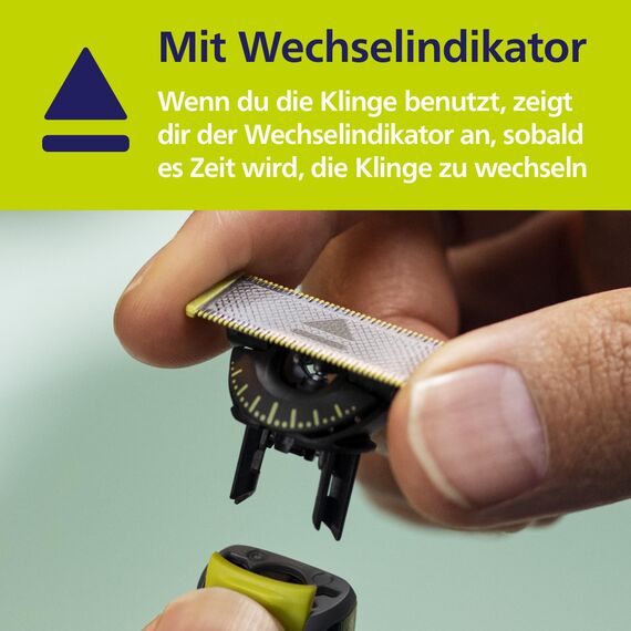 Philips OneBlade 2 x Original 360-Klingen, passend für alle OneBlade und OneBlade Pro Modelle inkl. Körper-Kit, original von Philips, (Modell QP624/50)