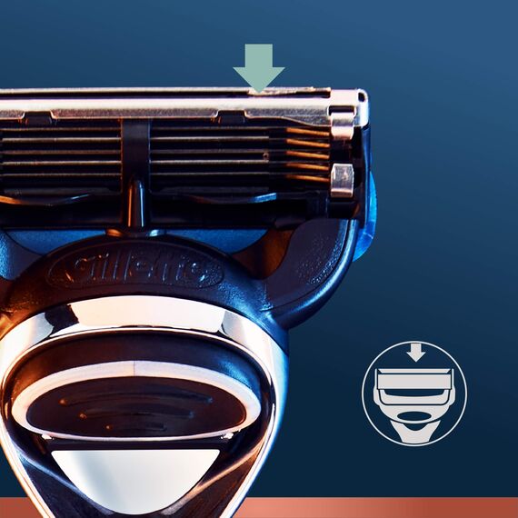 King C. Gillette Rasierklingen für Rasierer Herren mit Trimmerklinge für Präzision, langlebige Klingen, 6 Ersatzklingen