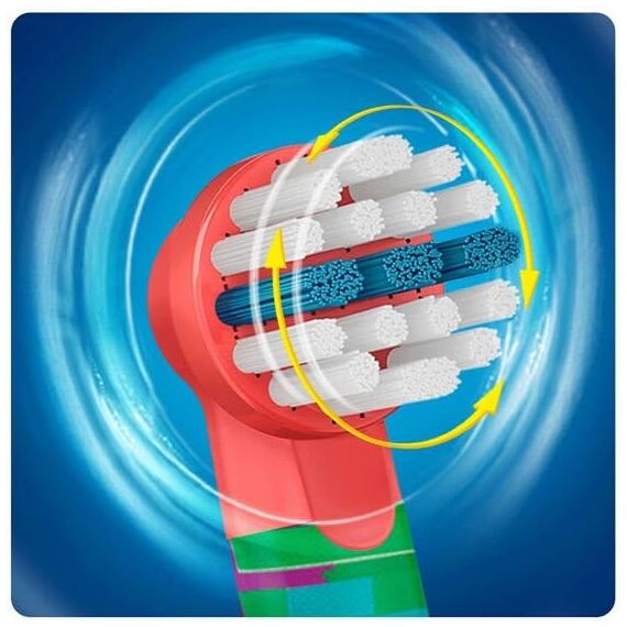 Oral-B Stages Power Cars Ersatzbürstenköpfe für Kinder, 4er Pack (4 x 1 Stück)