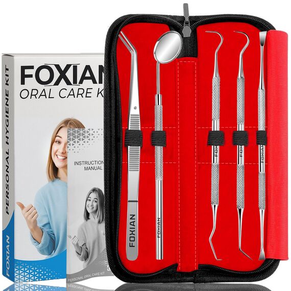 5pcs Hygiene Dental Scaler Edelstahl Zähne Reinigung Kit Hygiene Platte Haken Scaler Schaber für den professionellen Einsatz