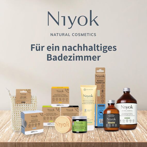 Niyok® Bio Zahncreme für Kinder (75ml) • Natürliche Kinder Zahnpasta ohne Fluorid • Schützt Zähne & Zahnfleisch • Vegane Kinderzahncreme • Mit fruchtigem Erdbeere & Himbeere Geschmack