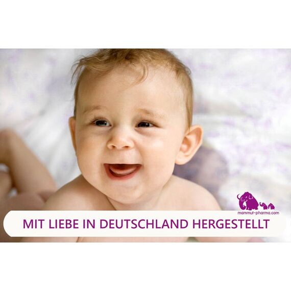 Mammut Zahni Gel - Zahnungsgel 10 ml - Baby Zahnungshilfe Säuglinge - Teething Gel - ohne Alkohol, zuckerfrei, laktosefrei, vegan - Dreifachpflege für gereiztes Zahnfleisch