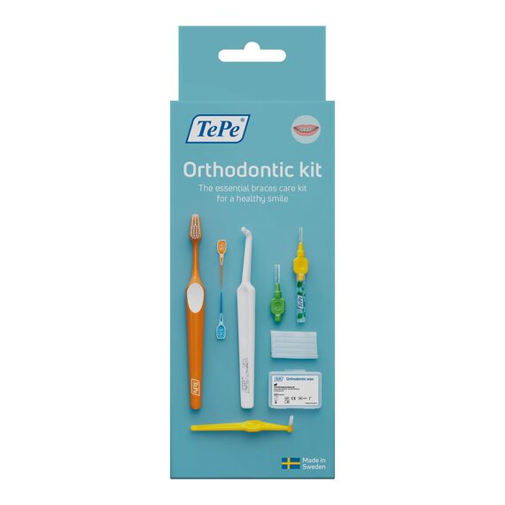TEPE Zahnspangen-Pflegeset Orthodontic Kit (10-teilig) / Das ideale Set für ein gesundes Lächeln