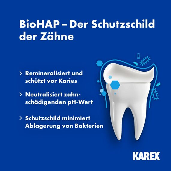 Kinder KAREX Zahnpasta – 1 x 50 ml - Kariesschutz für Kinder ab 0 Jahren – mit BioHAP, ohne Fluorid – ab dem ersten Milchzahn