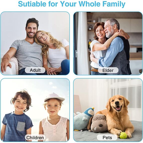 Zahnsteinentferner Zahnreinigung IPX7 Asserdicht mit 4 Modi und 4 Düsen Tragbare Elektrische Munddusche von Speiseresten und Reinigen Zahnbürste der Zähne USB-C Wiederaufladbar