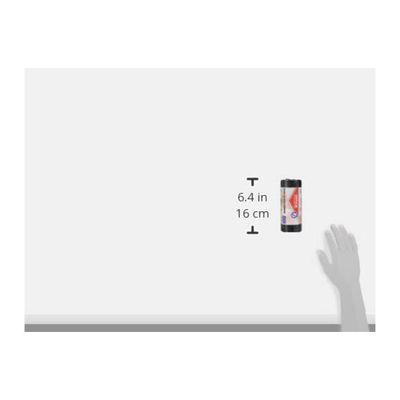 Office Products 22021229-05 Müllbeutel 60 L - 20 Stück LDPE| Müllsäcke Mülltüte Abfallsäcke Mülltüte für Den Hausmüll für das Büro| Farbe: Schwarz | Foliendicke: 20 μm