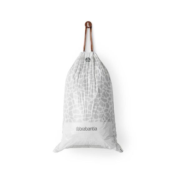 Brabantia Müllbeutel PerfectFit Spenderpackung (Code L - 40L / 45L) Extra Starke müllsäcke Mit Zugband (40 Müllbeutel)