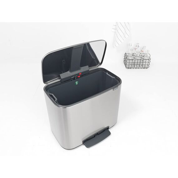 Brabantia Müllbeutel PerfectFit Spenderpackung (Code R - 36L) Extra Starke müllsäcke Mit Zugband (40 Müllbeutel)
