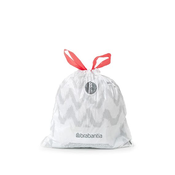 Brabantia Müllbeutel PerfectFit Multipack (Code B - 5L) Extra Starke Müllsäcke mit Zugband, 10 rollen (200 Müllbeutel)