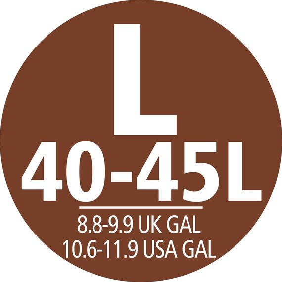 Brabantia Müllbeutel PerfectFit Spenderpackung (Code L - 40L / 45L) Extra Starke müllsäcke Mit Zugband (40 Müllbeutel)