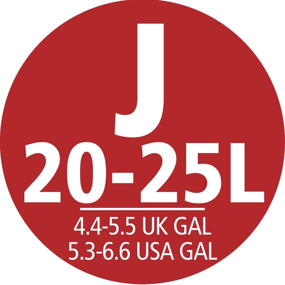 Brabantia Spenderpackung PerfectFit Müllbeutel Code J, White - 20-25 L, 40 Stück