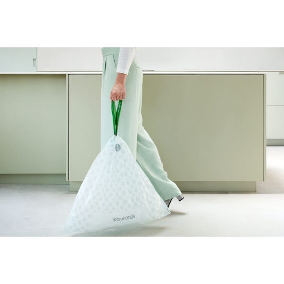 Brabantia Müllbeutel PerfectFit Spenderpackung (Code B / 5L) Extra Starke müllsäcke Mit Zugband (40 Müllbeutel)