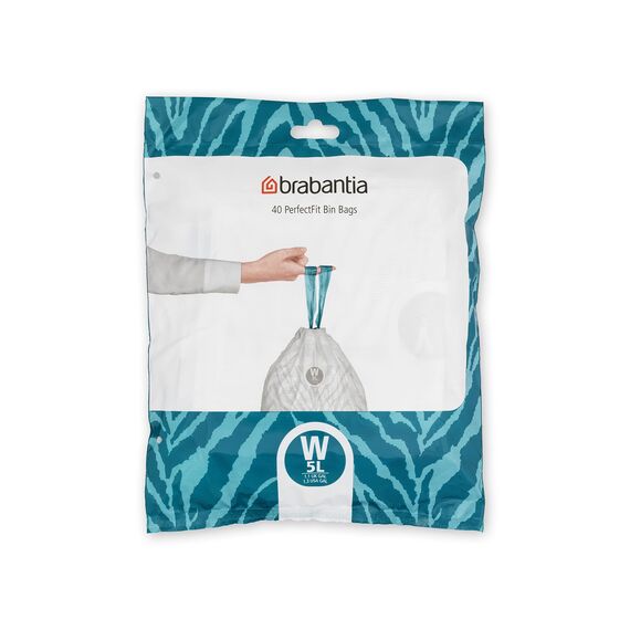 Brabantia Müllbeutel, Weiß, 40 Bags