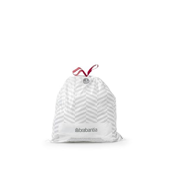 Brabantia Spenderpackung PerfectFit Müllbeutel Code J, White - 20-25 L, 40 Stück