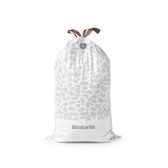 Brabantia Müllbeutel PerfectFit Spenderpackung (Code L - 40L / 45L) Extra Starke müllsäcke Mit Zugband (40 Müllbeutel)