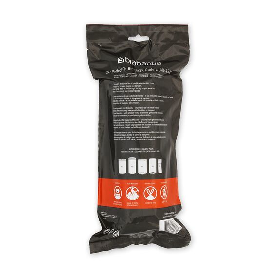 Brabantia Müllbeutel, Weiß, 120 Bags