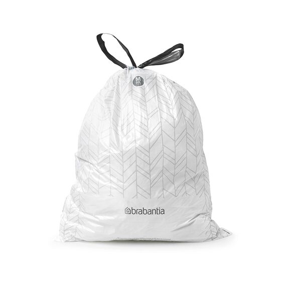 Brabantia Müllbeutel PerfectFit Spenderpackung (Code M - 60L) Extra Starke müllsäcke Mit Zugband (40 Müllbeutel)