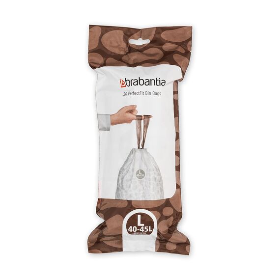 Brabantia Müllbeutel, Weiß, 120 Bags