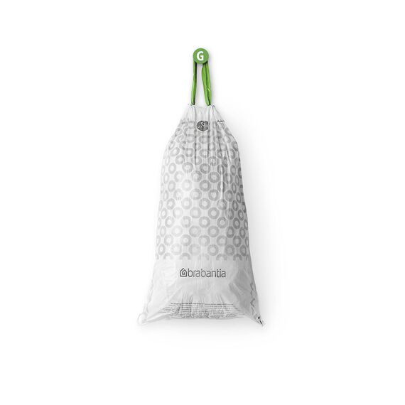 Brabantia Müllbeutel PerfectFit Multipack (Code G - 23L / 30L) Extra Starke Müllsäcke mit Zugband, 6 rollen (120 Müllbeutel)