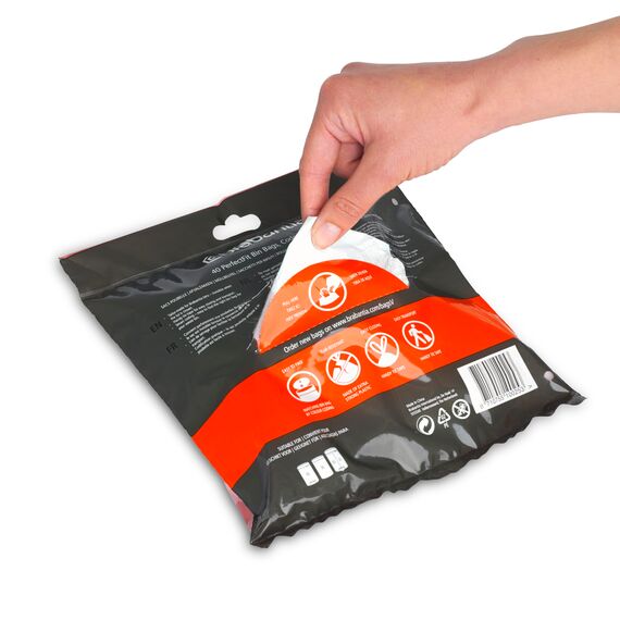 Brabantia Müllbeutel PerfectFit Spenderpackung (Code V - 2L / 3L) Extra Starke müllsäcke Mit Zugband (40 Müllbeutel)