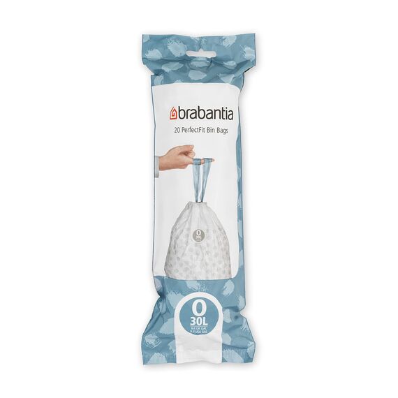 Brabantia 138485 Müllbeutel, Weiß, 120