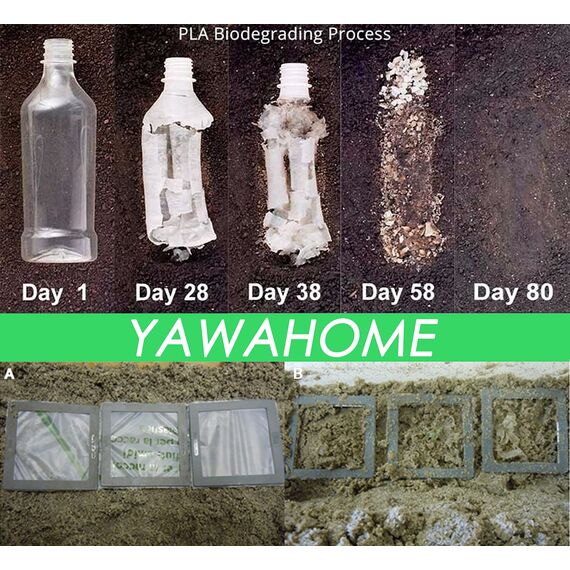 Biologisch Müllbeutel 20 Liter 100 Stück, Abbaubar Maisstärke Material, Recycelt Müllbeutel für Küchen Badezimmer, Wohnzimmer Hellgrün (Hellgrün,4GAL/20Liter-100Stück)