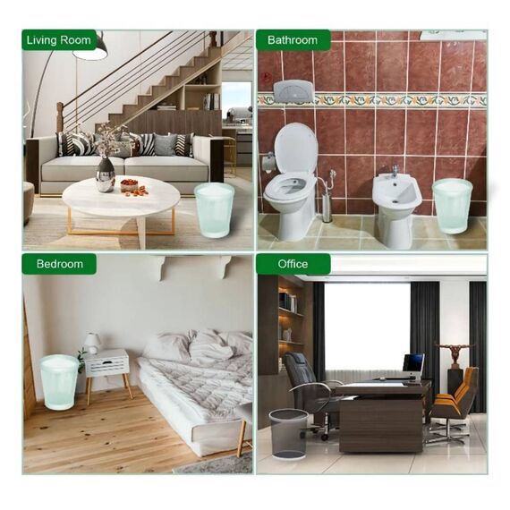 AURMOO Reißfest Müllbeutel 8L, Abbaubar Biomüllbeutel, Tropfsichere Mülltüten für Hausmüll, Reißfeste Müllsäcke für Mülleimer, 200 Stück, B40xH43cm,Grün