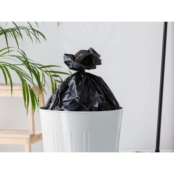 York Müllsäcke 60 L Müllbeutel 10 Stück Mülltüten Abfallsäcke Schwerlast Extra Stark Stabil Schwarz