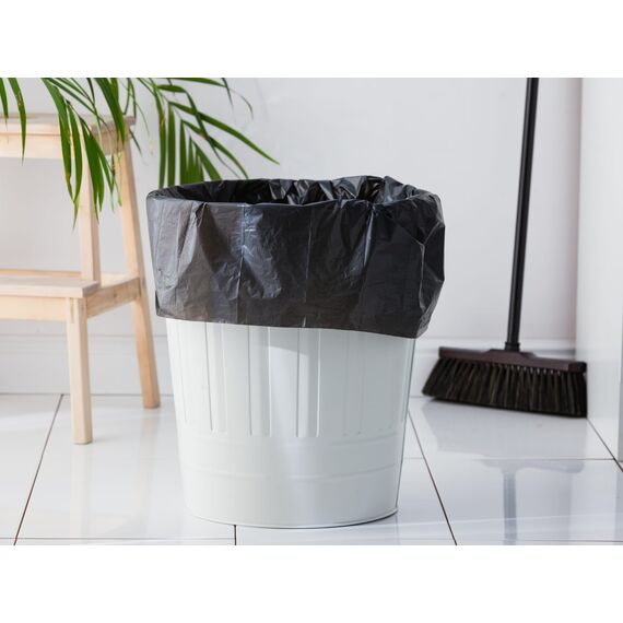 York Müllsäcke 60 L Müllbeutel 10 Stück Mülltüten Abfallsäcke Schwerlast Extra Stark Stabil Schwarz