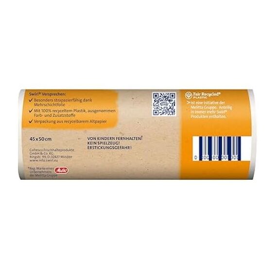 Swirl Reißfest & Dicht Zugband Müllbeutel, Multipack 3x 20l/20Beutel