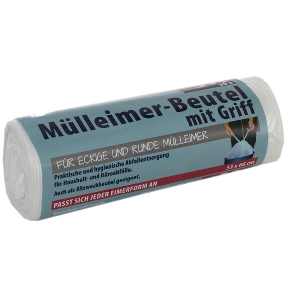 Müllbeutel Premiumline - Besonders reißfest und wasserdicht - Mit Trage-Griff/Henkel (35 Liter Premium, 24er Pack)