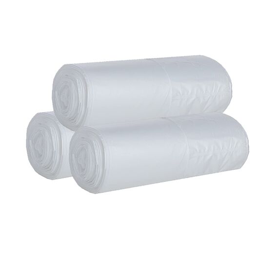 120 Stück Müllbeutel Premiumline: 20 Liter, 3er Pack, Größe: 50 x 51 cm - Besonders reißfest und wasserdicht - Mit Trage-Griff/Henkel