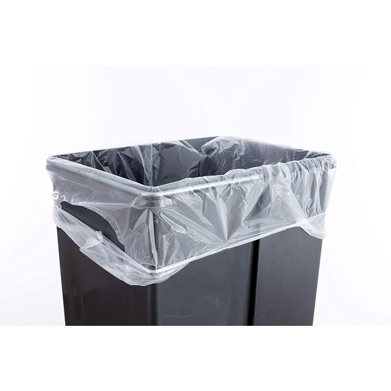 200 Stück Müllbeutel Premiumline: 25 Liter, 10er Pack, Größe: 53 x 54 cm - Besonders reißfest und wasserdicht - Mit Trage-Griff/Henkel