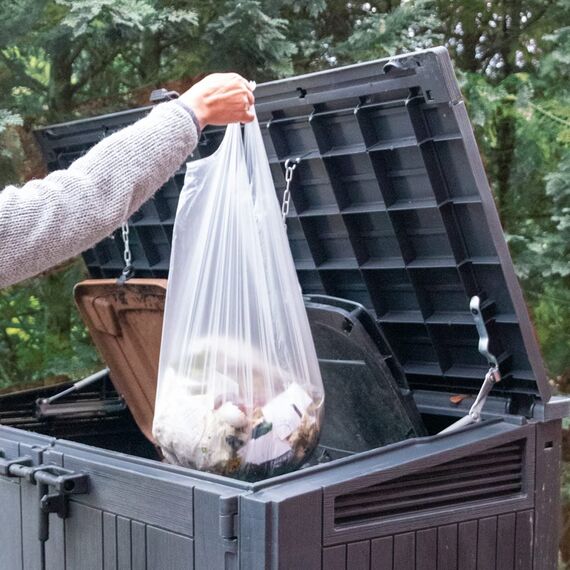 Müllbeutel Premiumline - Besonders reißfest und wasserdicht - Mit Trage-Griff/Henkel (35 Liter Premium, 24er Pack)