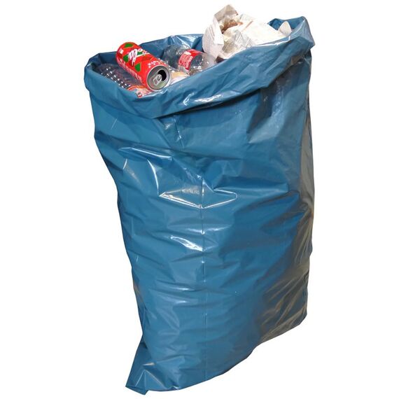 2 Rollen Schwerlast Müllsäcke, à 15 QUALITY PLUS Müllbeutel, Müllsäcke blau, Mülltüten extrem reißfest, 120l, 700x1100mm, 70my | speziell für Gewerbe, Bau, Bauschutt und Garten