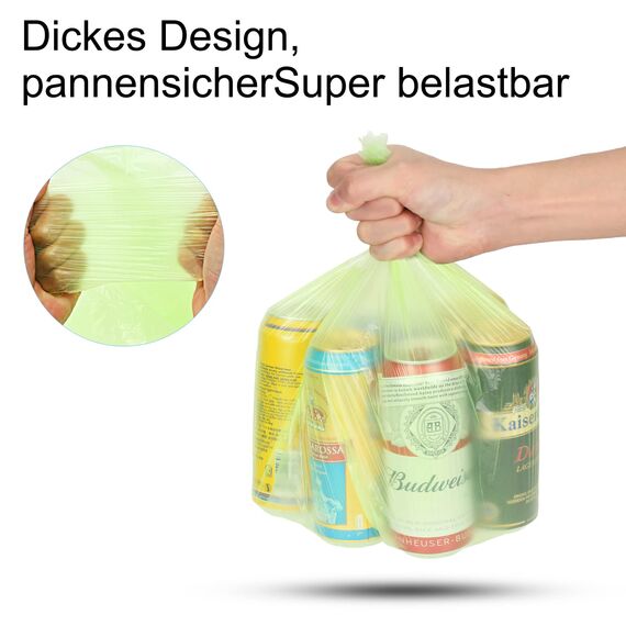 biomüllbeutel kompostierbare müllbeutel-100pcs bio müllbeutel-20L : Aievrgad 20L Müllbeutel 100% recycelt, dick, biologisch abbaubar, kompostierbar, für Lebensmittel/Haushalt/Garten - grün