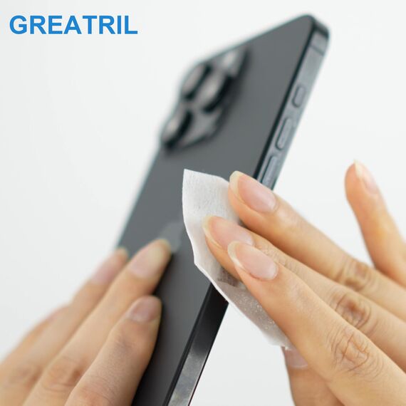 240 Stück Reinigungstücher Kleine Größe 6 cm x 6 cm - Greatril Alco Reinigung tücher mit Reisegröße für Hörgeräte/Unterwegs/Handy/iPad/Maus/Türgriff/Brille/Tablet/Computer/Laptop