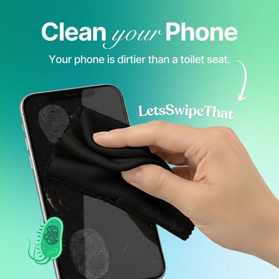 LetsSwipeThat® 1x Mikrofasertuch Laptop [15 Zoll] - MacBook Air Zubehör | MacBook Zubehör Must-Have | Bildschirm Putztücher & Laptop Tastaturschutz