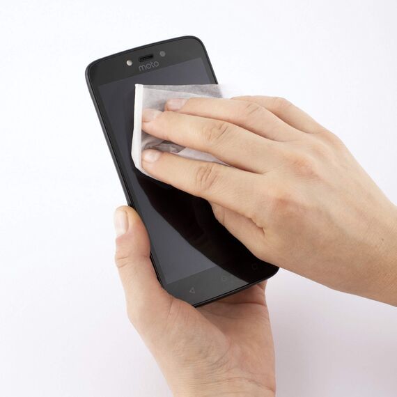 D.RECT Allzweck-Reinigungstücher 100 Stück x 4 Set - Feuchte Reinigungstücher in Spender - 400x Feuchte Allzwecktücher für TFT/LCD-Monitore, Notebook, Tablet