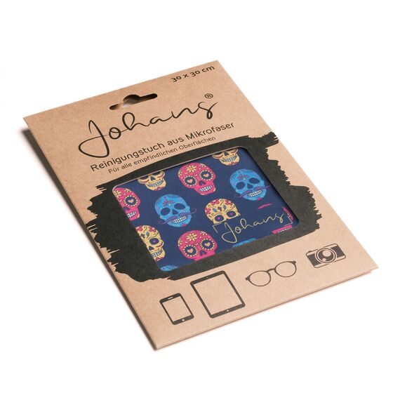 Johans® XXL Mikrofasertuch | Optikerqualität 30x30cm zur Reinigung von Brille, Smartphone, Tablet, Kamera | Brillenputztuch, Displaytuch, Poliertuch