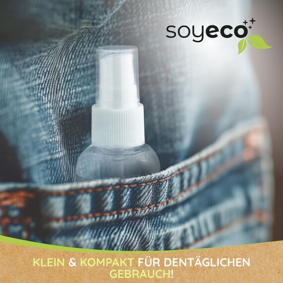 SOYECO Bildschirmreiniger Set 250 & 50ml - inkl. drei Mikrofasertücher - Display Reiniger für Smartphone, Laptop, Tablet, Monitore und TV (LCD/TFT, LED, OLED) - Screen Cleaner (Schadstofffrei)